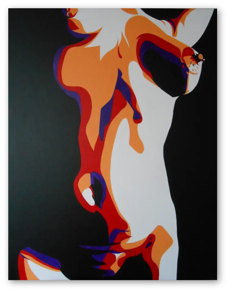 Kunstwerk fire schilderwerk maurice kummer kunstenaar